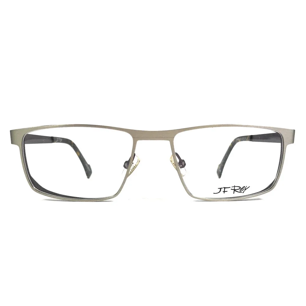 J.F. Rey Eyeglasses Frames JF2626 1375 Brushed Silver Side Shields 55-18-144